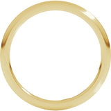 18K Yellow Gold 1.5 mm Comfort-Fit Half Round Band Size 9.5