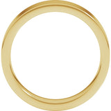 10K Yellow Gold 5 mm Comfort-Fit Flat Band Size 13