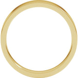 14K Yellow Gold 4 mm Lightweight Comfort-Fit Flat Band Size 7