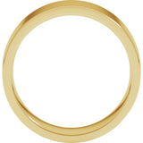 14K Yellow Gold 7 mm Lightweight Comfort-Fit Flat Band Size 7