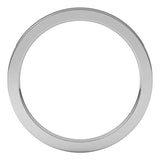 14K White Gold 1.5 mm Comfort-Fit Flat Band Size 6.5