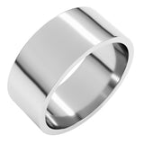 10K White Gold 8 mm Flat Band Size 7
