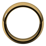 14K Yellow Gold 9 mm Comfort-Fit Half Round Band Size 12