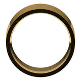 10K Yellow Gold 11 mm Lightweight Comfort-Fit Flat Band Size 6