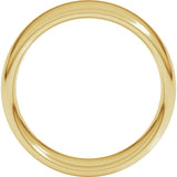 10K Yellow Gold 7 mm Comfort-Fit European-Style Band Size 10.5
