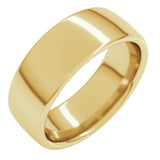 10K Yellow Gold 7 mm Comfort-Fit European-Style Band Size 11