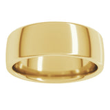 10K Yellow Gold 7 mm Comfort-Fit European-Style Band Size 11