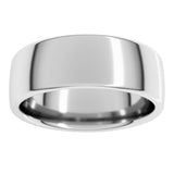 Sterling Silver 7 mm Comfort-Fit European-Style Band Size 14