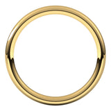 14K Yellow Gold 2 mm Comfort-Fit European-Style Band Size 5