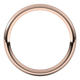 14K Rose Gold 2 mm Comfort-Fit European-Style Band Size 5