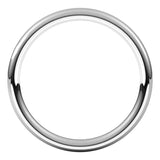 14K White Gold 2 mm Comfort-Fit European-Style Band Size 6.5