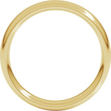 14K Yellow Gold 4 mm Comfort-Fit European-Style Band Size 6.5