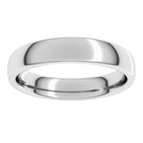 14K White Gold 4 mm Comfort-Fit European-Style Band Size 6.5
