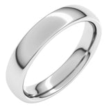 Platinum 4 mm Comfort-Fit European-Style Band Size 8