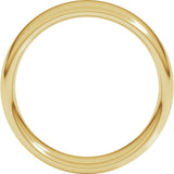 14K Yellow Gold 6 mm Comfort-Fit European-Style Band Size 9.5