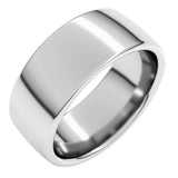 10K White Gold 8 mm Comfort-Fit European-Style Band Size 9.5
