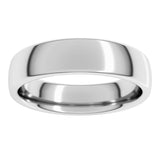 14K White Gold 5 mm Comfort-Fit European-Style Band Size 9
