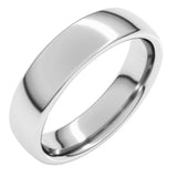 Sterling Silver 5 mm Comfort-Fit European-Style Band Size 9