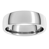 10K White Gold 6 mm Comfort-Fit European-Style Band Size 9