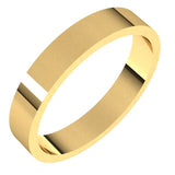 14K Yellow Gold 3.5 mm Flat Band Size 4.5