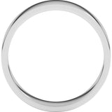 10K White Gold 5 mm Flat Band Size 7