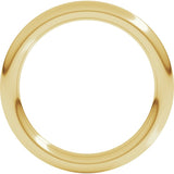 14K Yellow Gold 2.5 mm Comfort-Fit Full Round Band Size 7