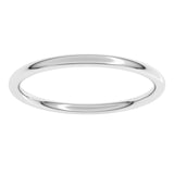Sterling Silver 1.5 mm Comfort-Fit Full Round Band Size 8.5