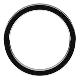 14K White Gold 2.5 mm Comfort-Fit Flat Band Size 8.5