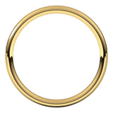 14K Yellow Gold 2.5 mm Comfort-Fit European-Style Band Size 4.5