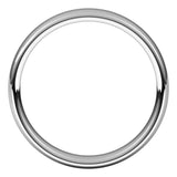 14K White Gold 4.5 mm Comfort-Fit European-Style Band Size 7.5