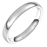 18K White Gold 3.5 mm Comfort-Fit European-Style Band Size 7