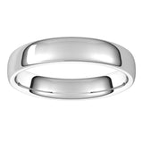 14K White Gold 4.5 mm Comfort-Fit European-Style Band Size 8.5