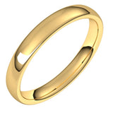 10K Yellow Gold 3.5 mm Comfort-Fit European-Style Band Size 8
