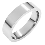 Platinum 5 mm Comfort-Fit Flat Band Size 11