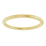 14K Yellow Gold 1.5 mm Comfort-Fit European-Style Band Size 6
