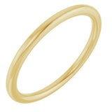 10K Yellow Gold 1.5 mm Comfort-Fit European-Style Band Size 7