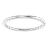 14K White Gold 1.5 mm Comfort-Fit European-Style Band Size 7