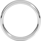 14K White Gold 5.5 mm Comfort-Fit European-Style Band Size 11