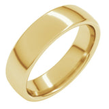 10K Yellow Gold 5.5 mm Comfort-Fit European-Style Band Size 13.5