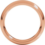 14K Rose Gold 5.5 mm Comfort-Fit Half Round Band Size 4