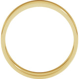 14K Yellow Gold 5.5 mm Flat Band Size 10