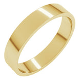 14K Yellow Gold 4.5 mm Flat Band Size 5