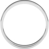 Platinum 4.5 mm Flat Band Size 7.5