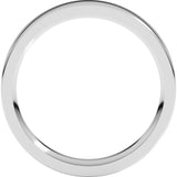 Platinum 3.5 mm Comfort-Fit Flat Band Size 7.5