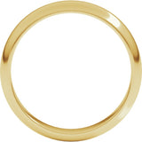 10K Yellow Gold 4 mm Half Round Band Size 6.5