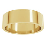 18K Yellow Gold 6 mm Flat Band Size 10.5