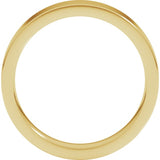 14K Yellow Gold 4 mm Comfort-Fit Flat Band Size 7.5