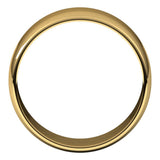 10K Yellow Gold 8 mm Lightweight Half Round Band Size 9