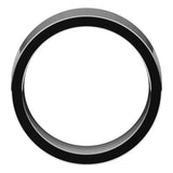 14K White Gold 8 mm Comfort-Fit Flat Band Size 8
