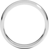 Sterling Silver 5 mm Lightweight Comfort-Fit Half Round Band Size 9
